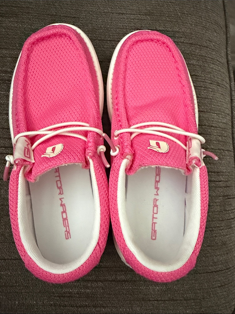 Pink Slip-On Boat Shoes